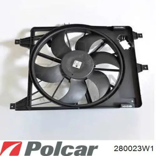 280023W1 Polcar електровентилятор охолодження в зборі (двигун + крильчатка)