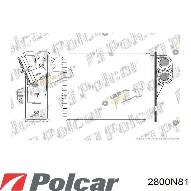 Купити 2800N81 Polcar Теплообмінник