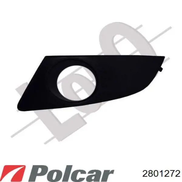 2801272 Polcar заглушка/ решітка протитуманних фар бампера переднього, права