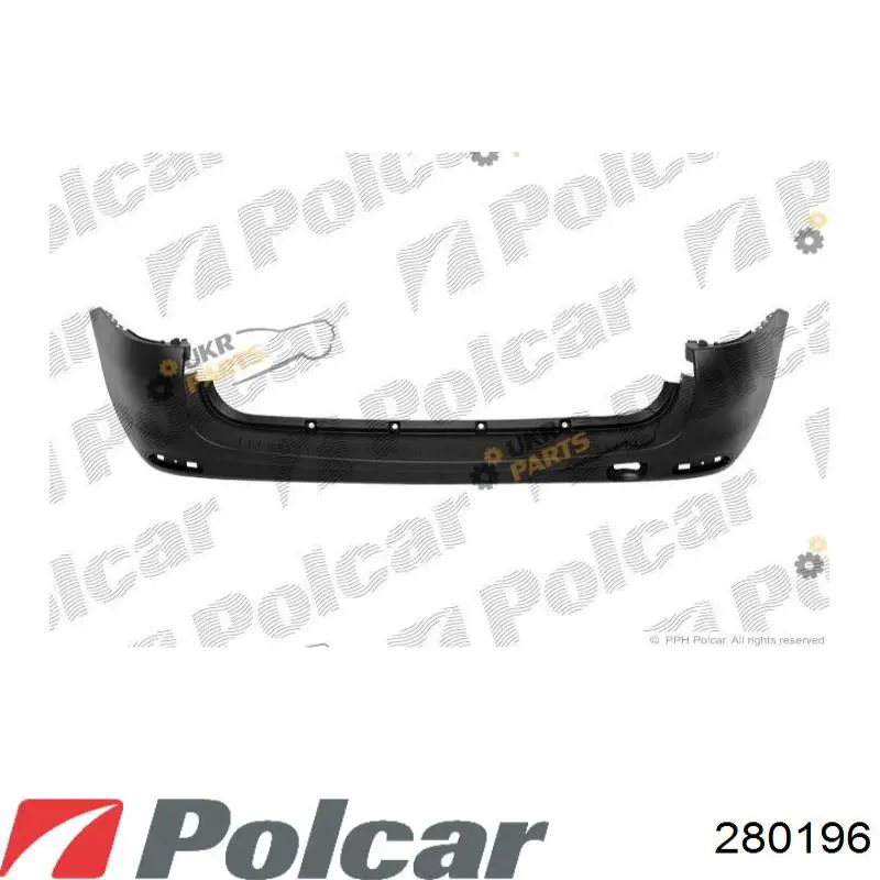 Задній бампер 280196 Polcar
