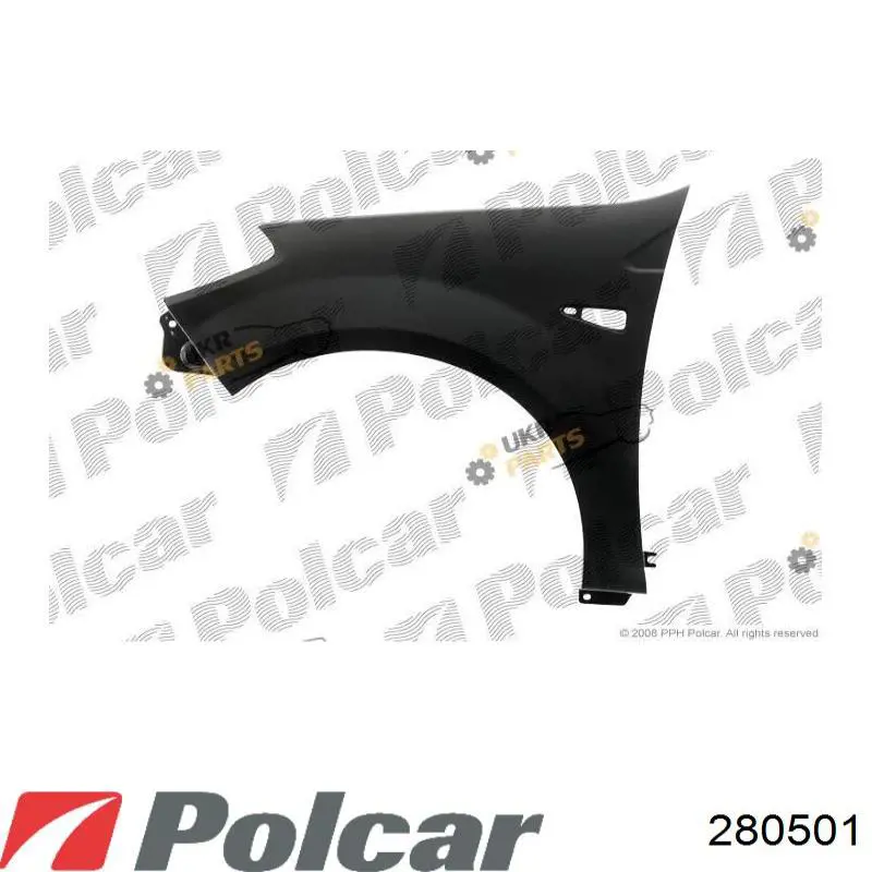 Ліве переднє крило Polcar 280501 ціна, від 56.80 USD