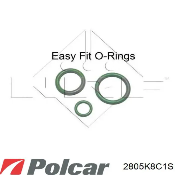 Купити 2805K8C1 Polcar Радіатор системи охолодження кондиціонера