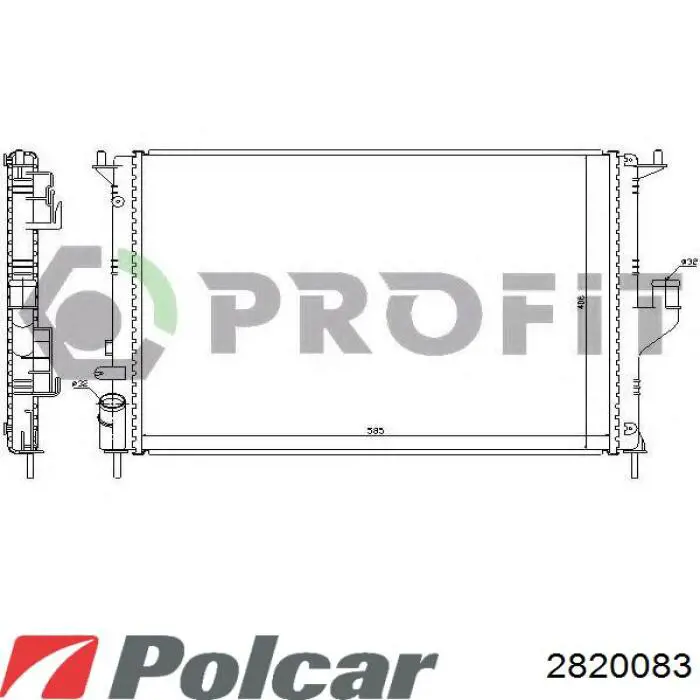 Купити 214108600R Renault (RVI) Радіатор двигуна