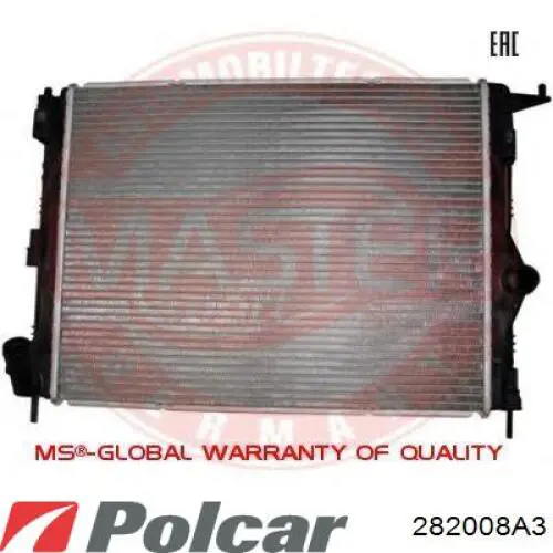 Радіатор 282008A3 Polcar