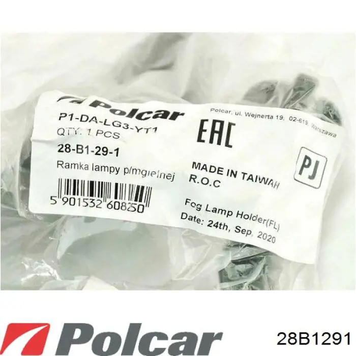 28B1291 Polcar Кронштейн кріплення протитуманной фари, лівої