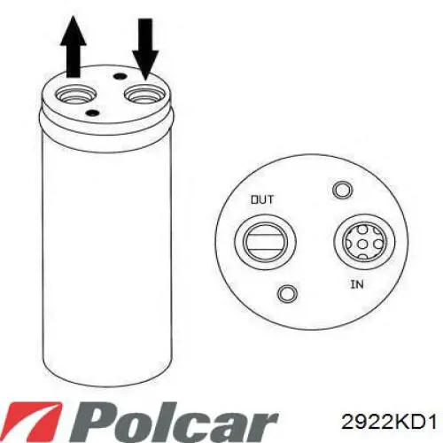 2922KD1 Polcar ресивер-осушувач кондиціонера