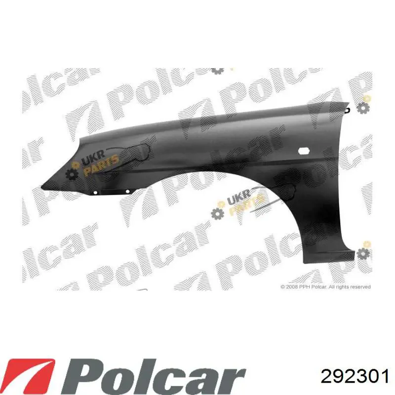 Ліве переднє крило Polcar 292301 ціна, від 43.10 USD