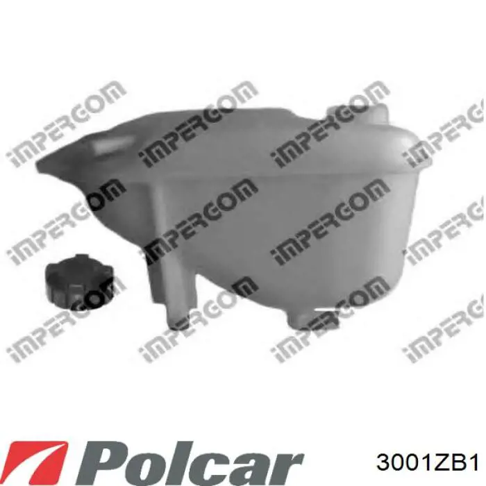 3001ZB1 Polcar бачок системи охолодження, розширювальний