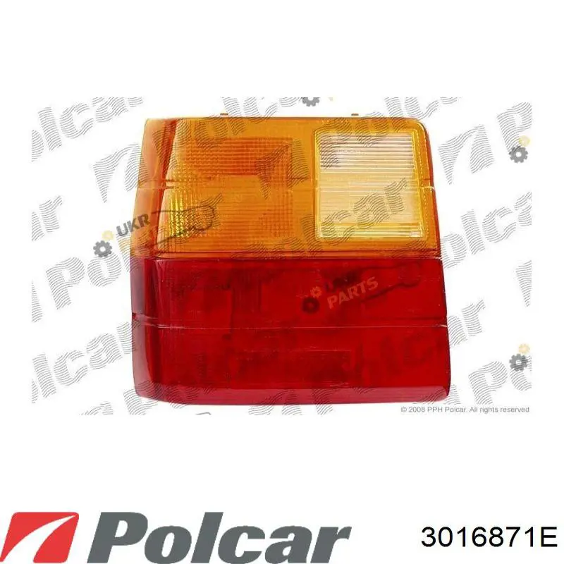 3016871E Polcar Скло заднього ліхтаря, лівого