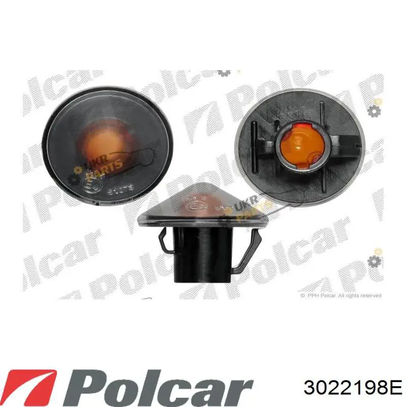 3022198E Polcar Повторювач повороту в крило