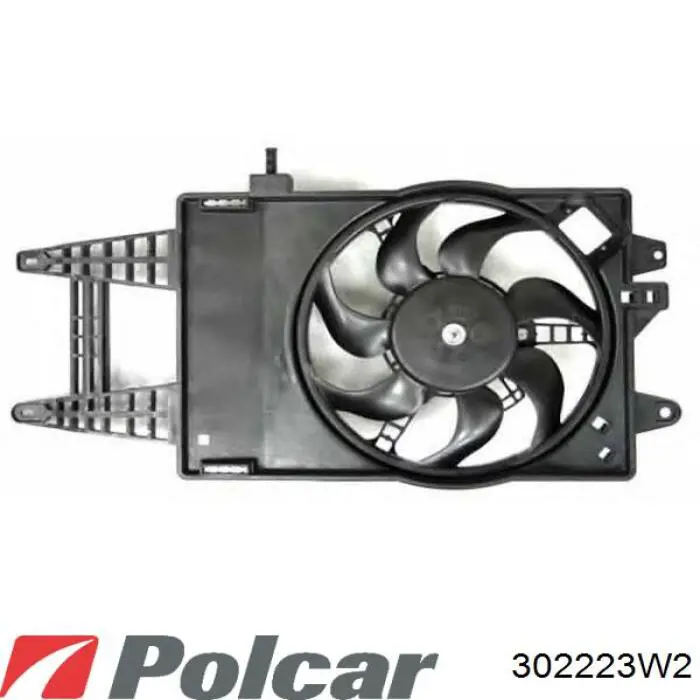 302223W2 Polcar дифузор радіатора охолодження, в зборі з двигуном і крильчаткою
