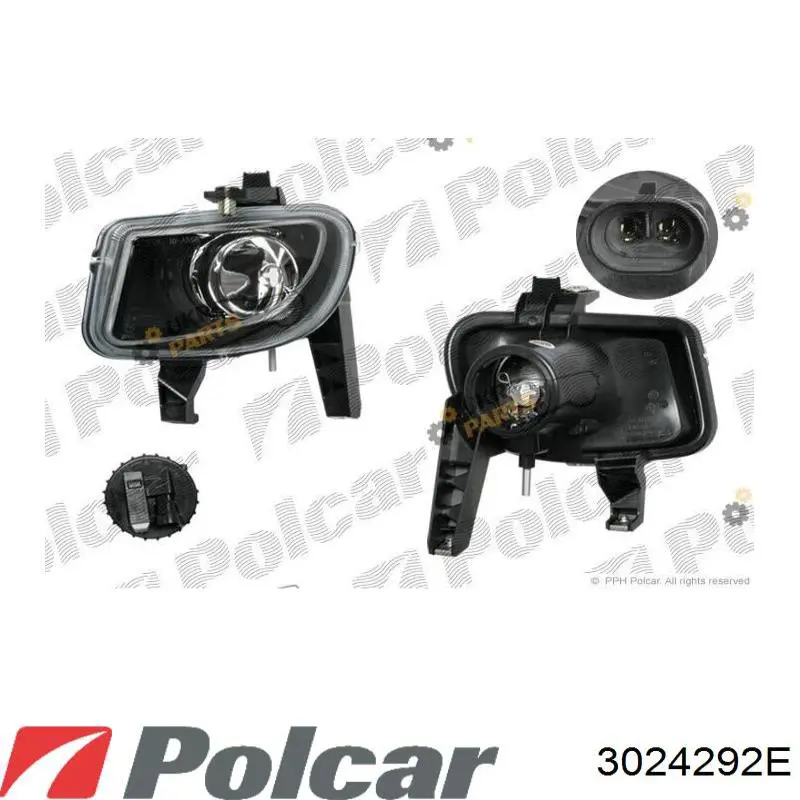 Купити 3024292E Polcar Фара протитуманна, ліва