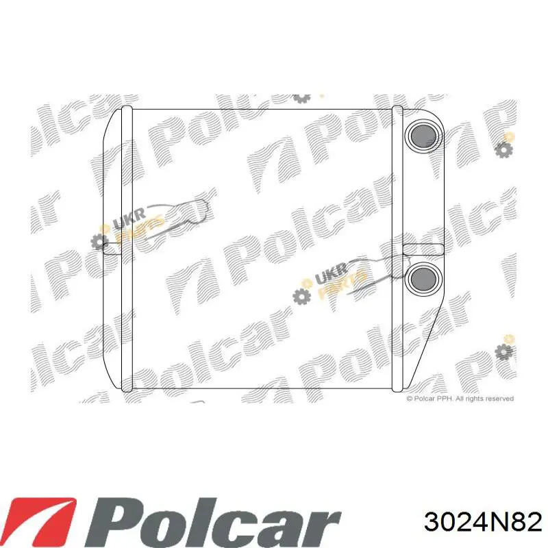 Радіатор пічки 3024N82 Polcar