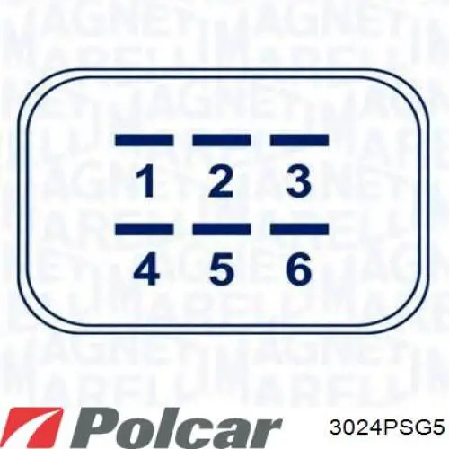 Купити 3024PSG5 Polcar Механізм стеклопідйомника водійських дверей