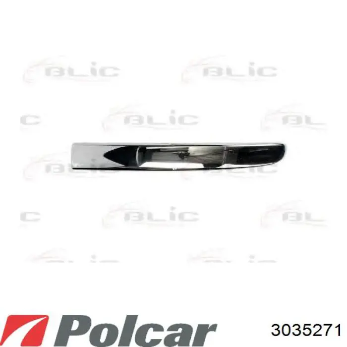 3035271 Polcar заглушка/ решітка протитуманних фар бампера переднього, ліва
