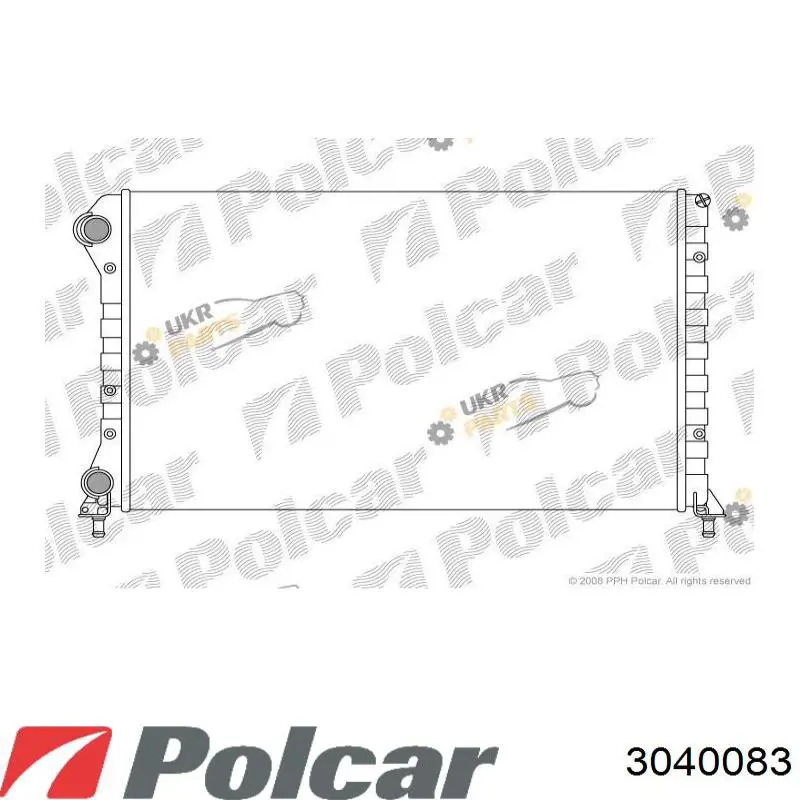 Купити 3040083 Polcar Радіатор двигуна