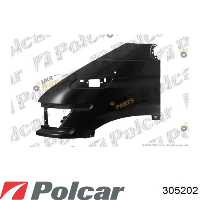 99489371 Iveco Крило переднє праве