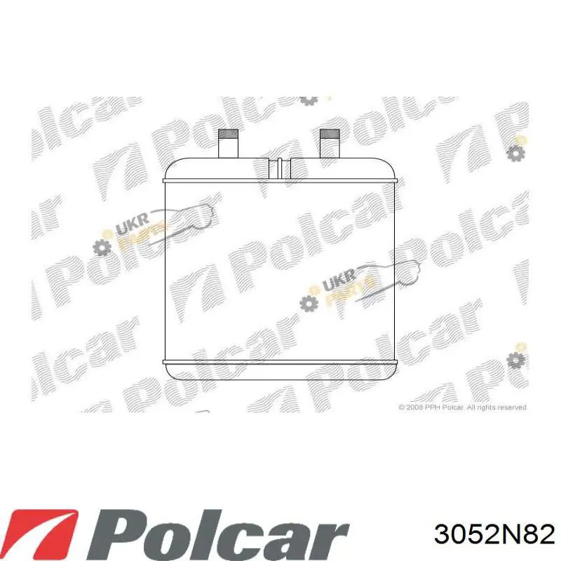 Радіатор пічки (обігрівача) Polcar 3052N82 ціна, від 44.96 USD