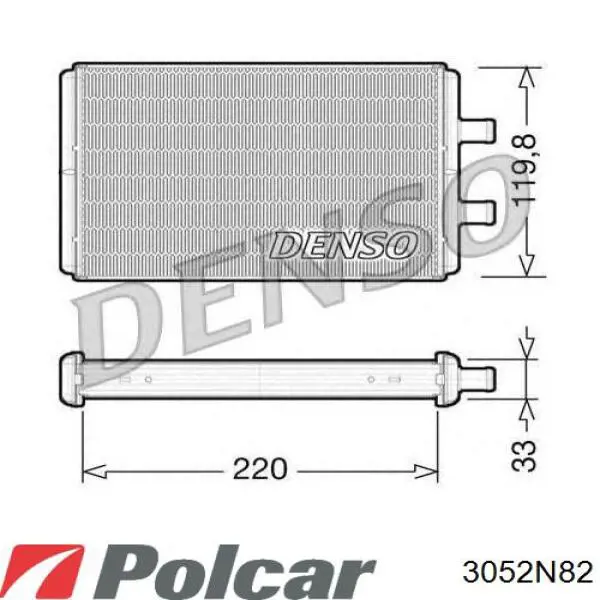 Купити 3052N82 Polcar Теплообмінник
