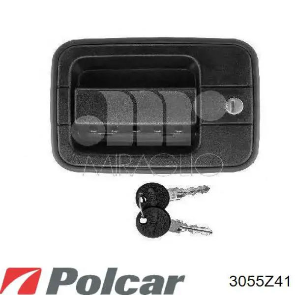 Ручка передньої двері зовнішня ліва Polcar 3055Z41 ціна, від 11.58 USD