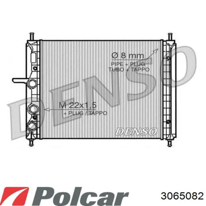 3065082 Polcar радіатор охолодження двигуна