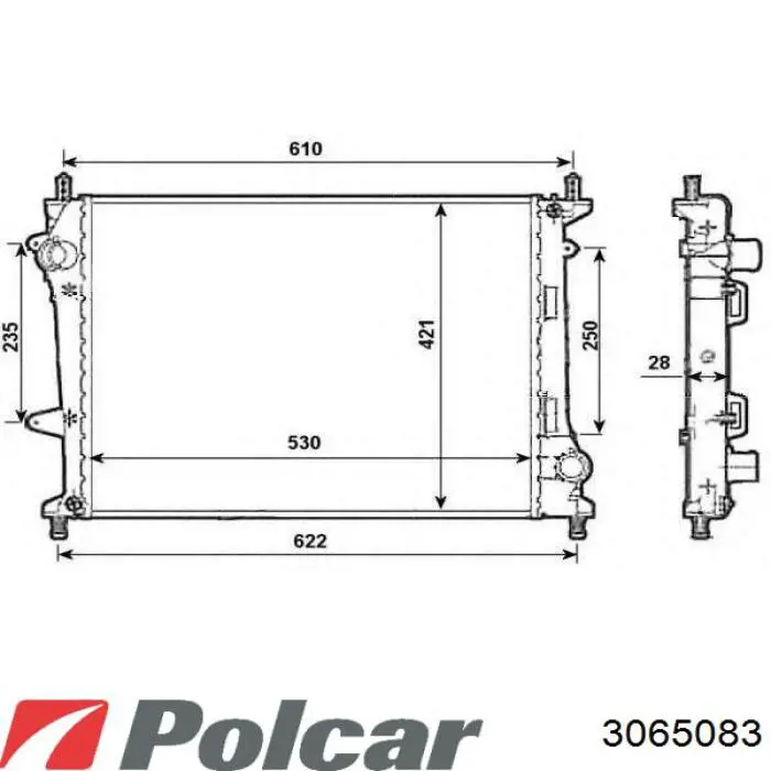 Радіатор 46737569 Fiat/Alfa/Lancia