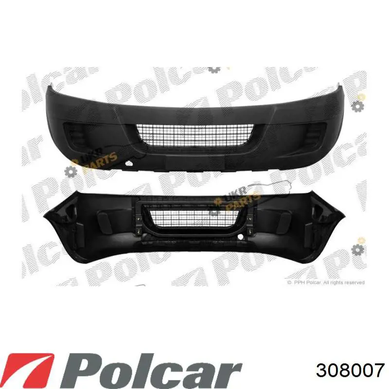 Передній бампер 308007 Polcar