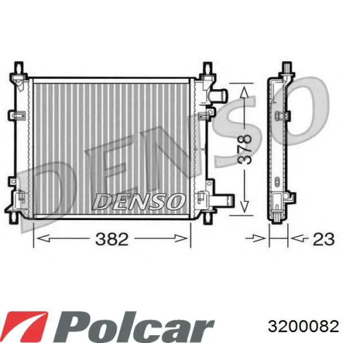 3200082 Polcar радіатор охолодження двигуна