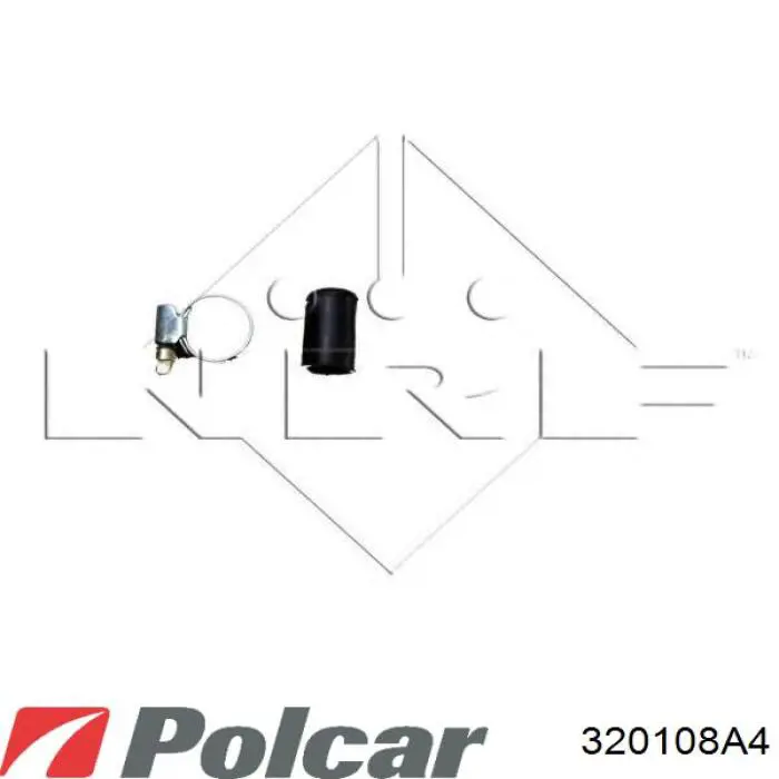 Радіатор основний Polcar 320108A4 ціна, від 43.88 USD