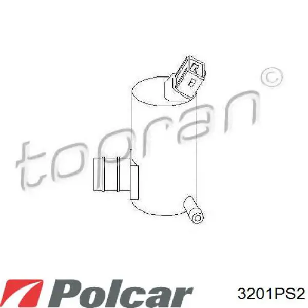 Насос-двигун омивача скла, перед/зад Polcar 3201PS2