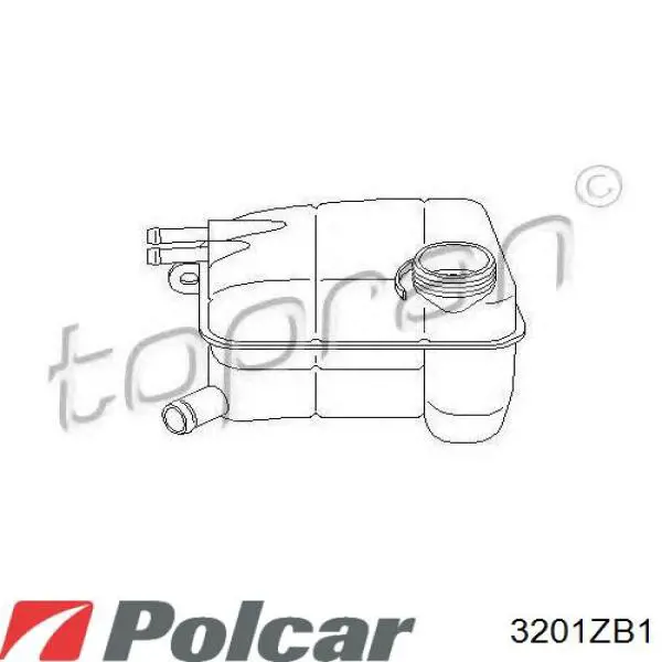 3201ZB1 Polcar Розширювальний бачок охолодження