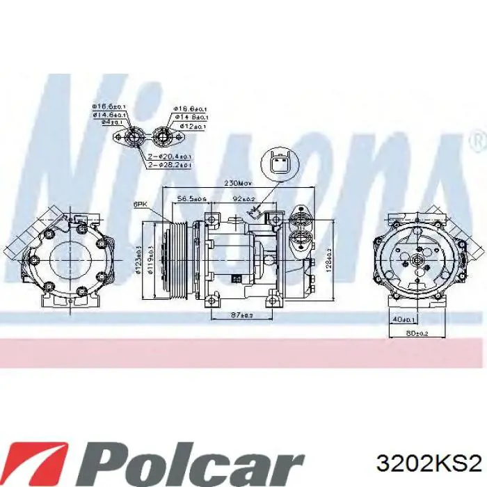 3202KS2 Polcar компресор кондиціонера