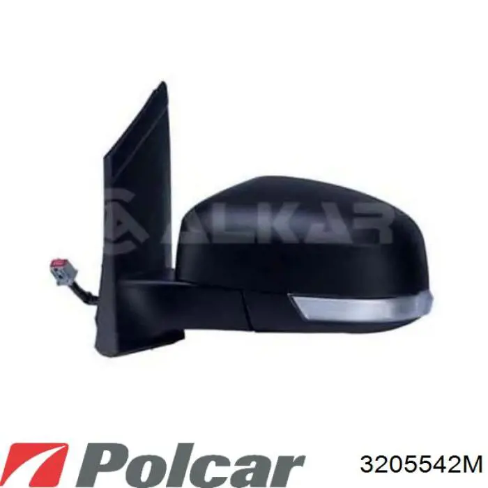 Дзеркальний елемент дзеркала заднього виду, лівого 3205542M Polcar