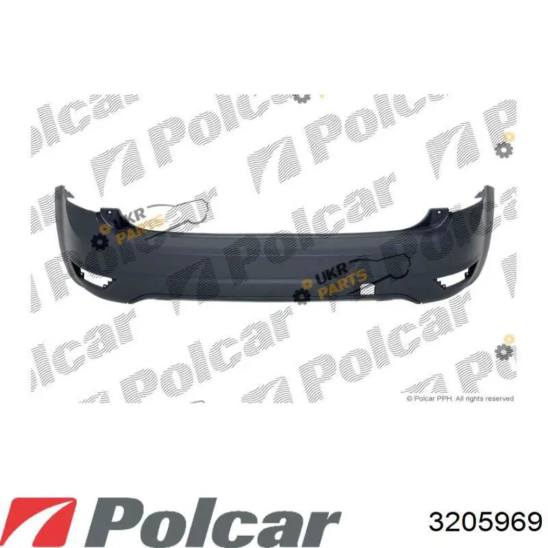 Купити 3205969 Polcar Заглушка бампера буксирувального гака, задня