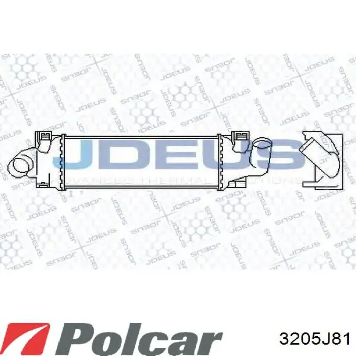 3205J81 Polcar радіатор интеркуллера