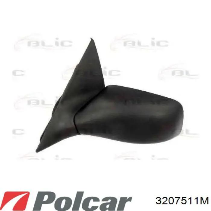 Ліве бокове дзеркало 3207511M Polcar