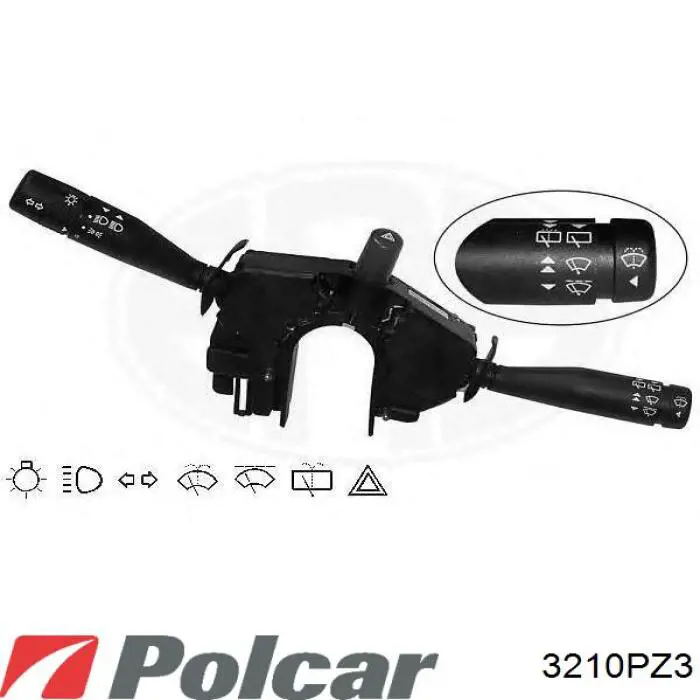 Купити 3210PZ3 Polcar Перемикач підрульовий, лівий