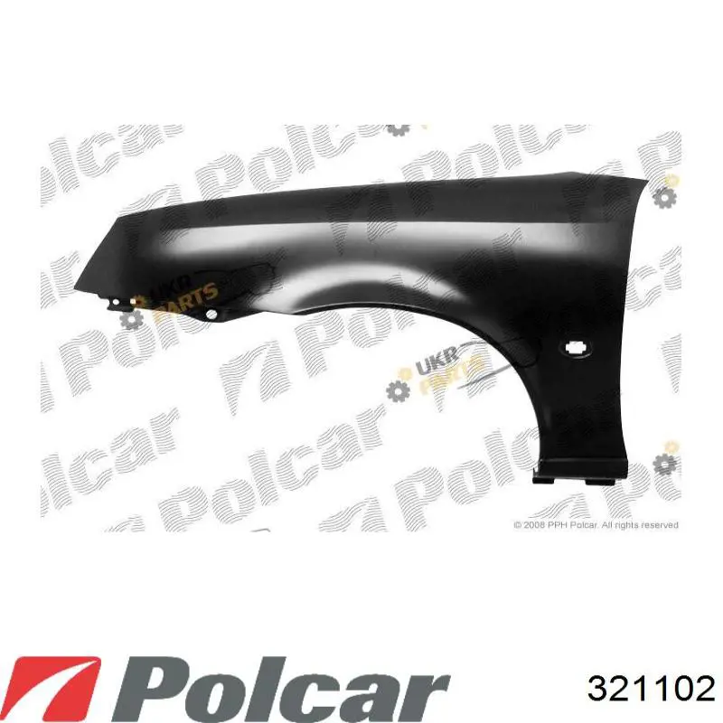 Крило переднє ліве 321102 Polcar
