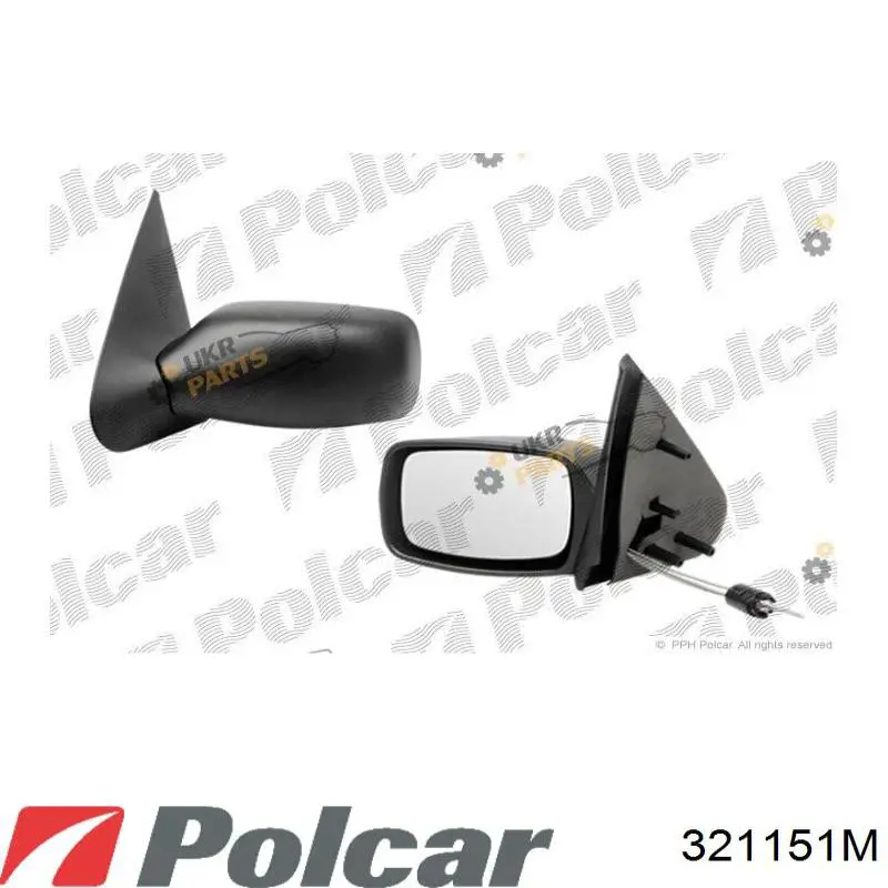 Ліве бокове дзеркало BP7904L DP Group