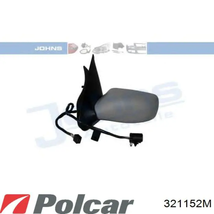 321152M Polcar Праве дзеркало заднього виду