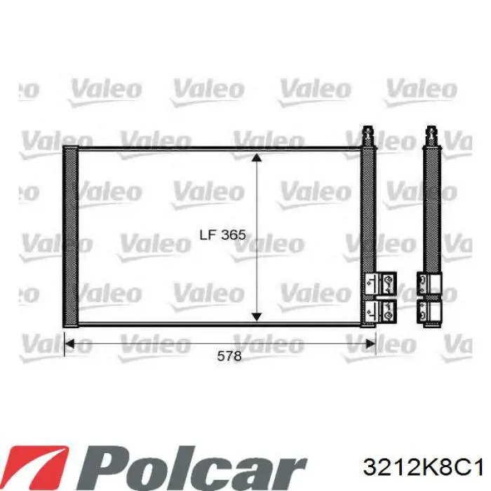 Конденсатор кондиціонера Polcar 3212K8C1 ціна, від 55.69 USD