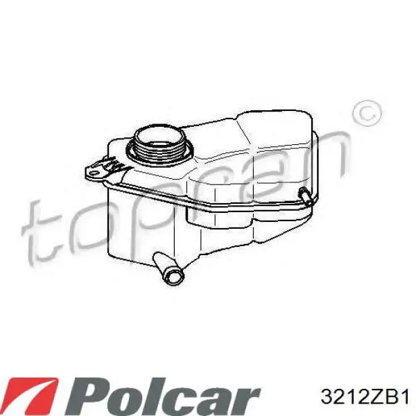 Бачок системи охолодження 3212ZB1 Polcar