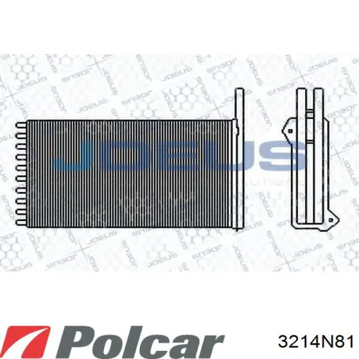 Радіатор пічки 3214N81 Polcar