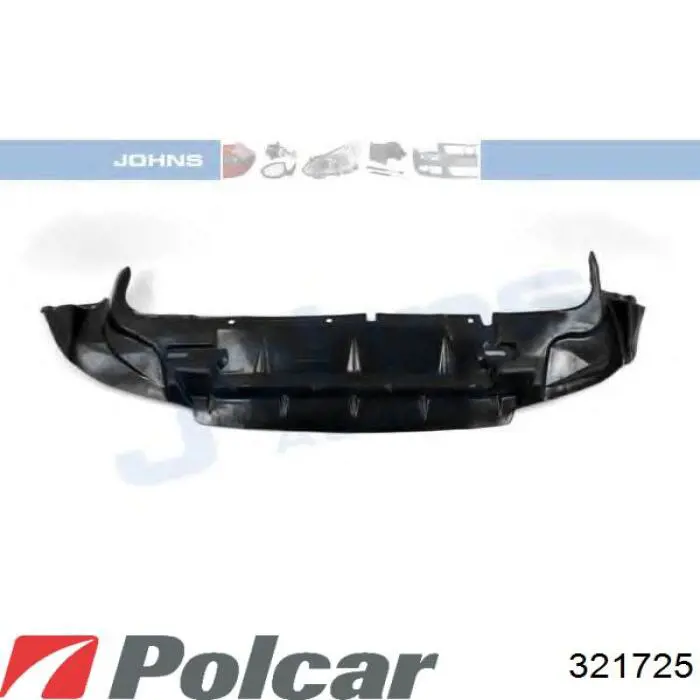 Спойлер переднього бампера 321725 Polcar