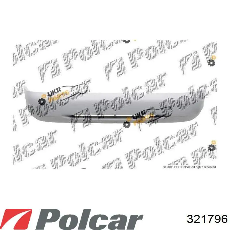 Бампер задній 321796 Polcar