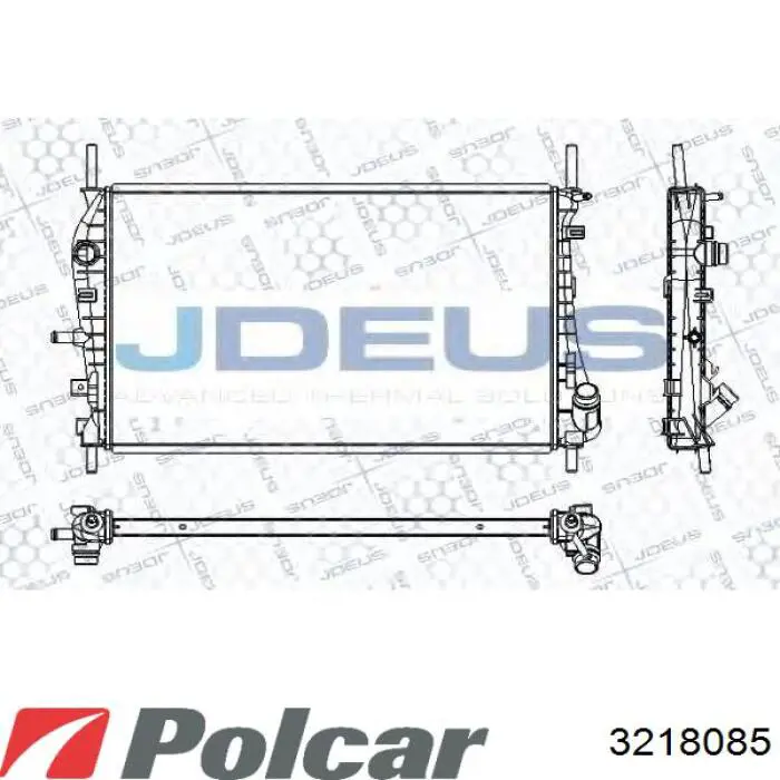 Радіатор охолодження двигуна 2S718005AD Ford