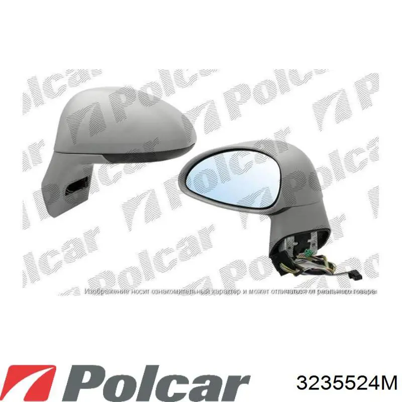 Дзеркало заднього виду, праве 3235524M Polcar