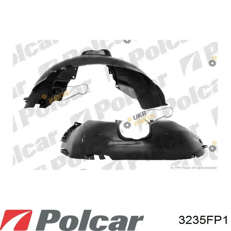 Подкрильнікі переднього крила, правий Polcar 3235FP1 ціна, від 16.31 USD