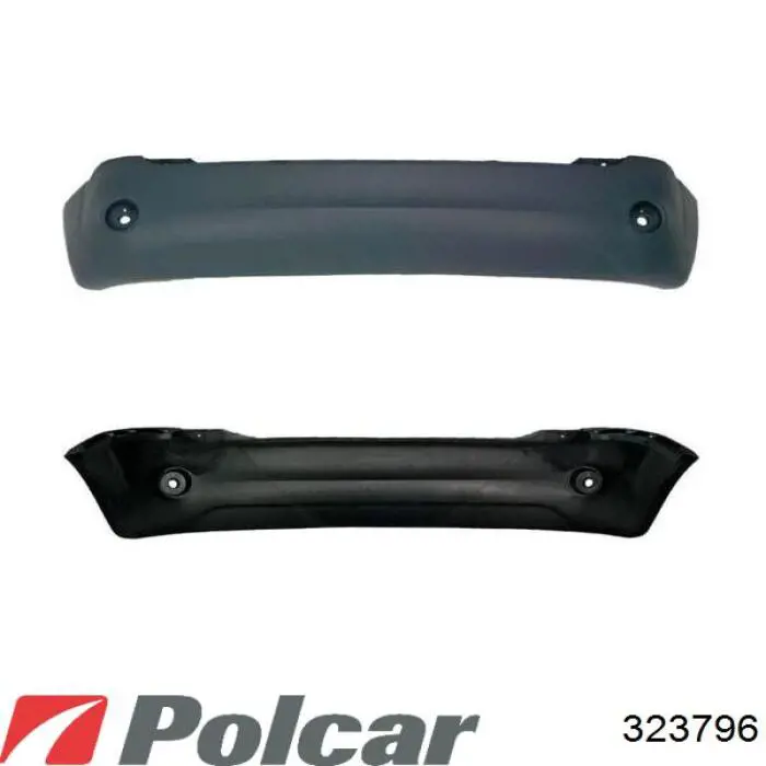 Бампер задній 323796 Polcar