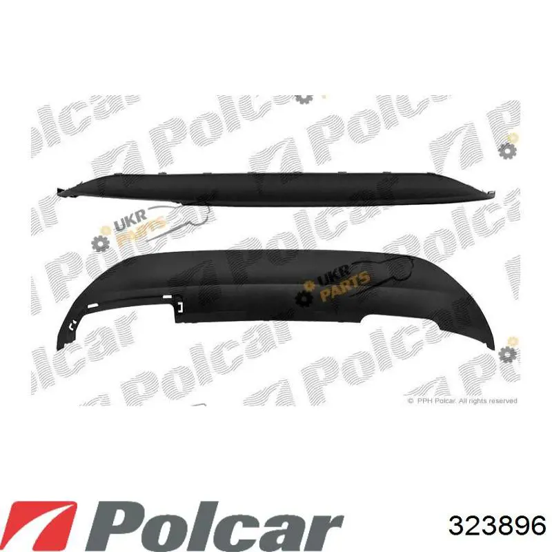 Кожух бампера заднього Polcar 323896 ціна, від 50.68 USD